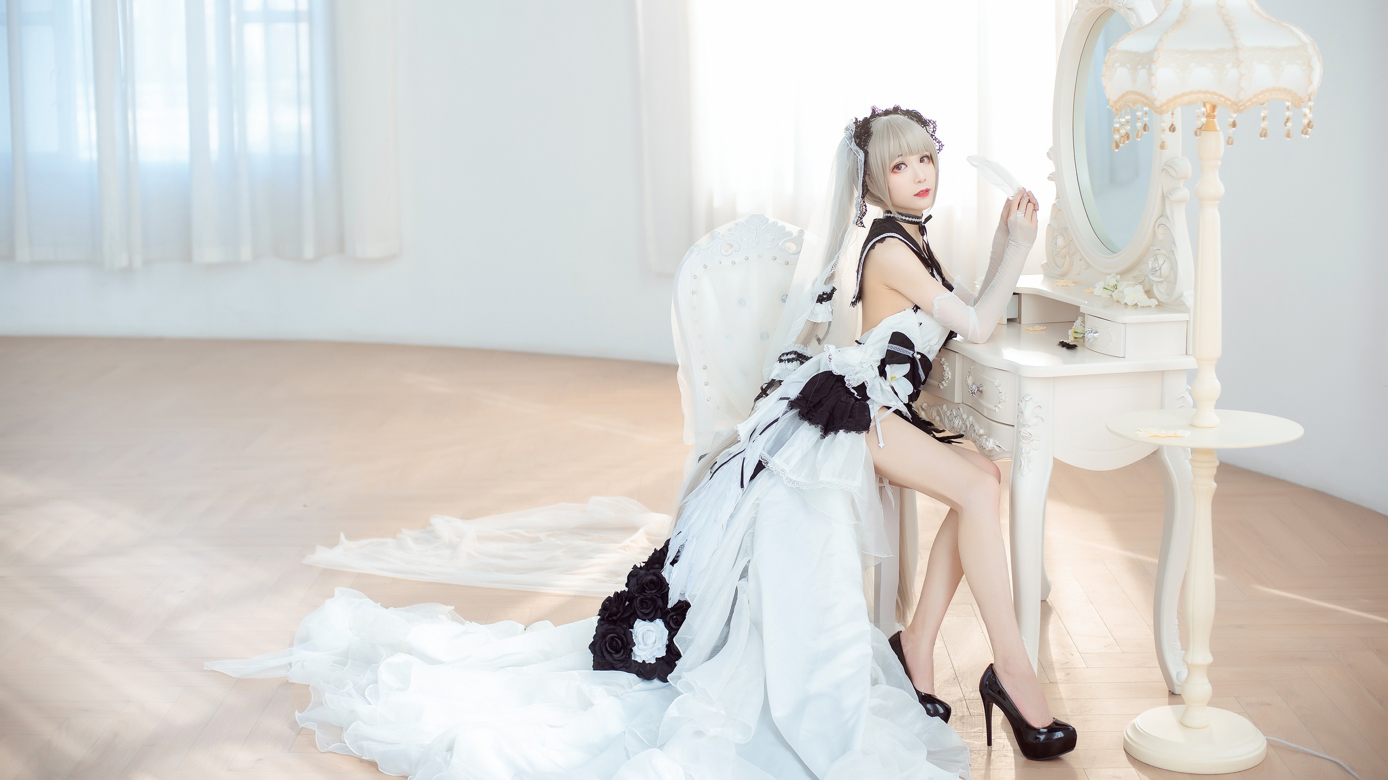 图片[1]-Tomoyo酱 – NO.030 碧蓝 可畏礼服 [54P]-XikXak